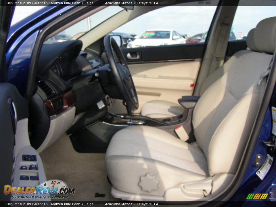 2009 Mitsubishi Galant ES Maizen Blue Pearl / Beige Photo #9