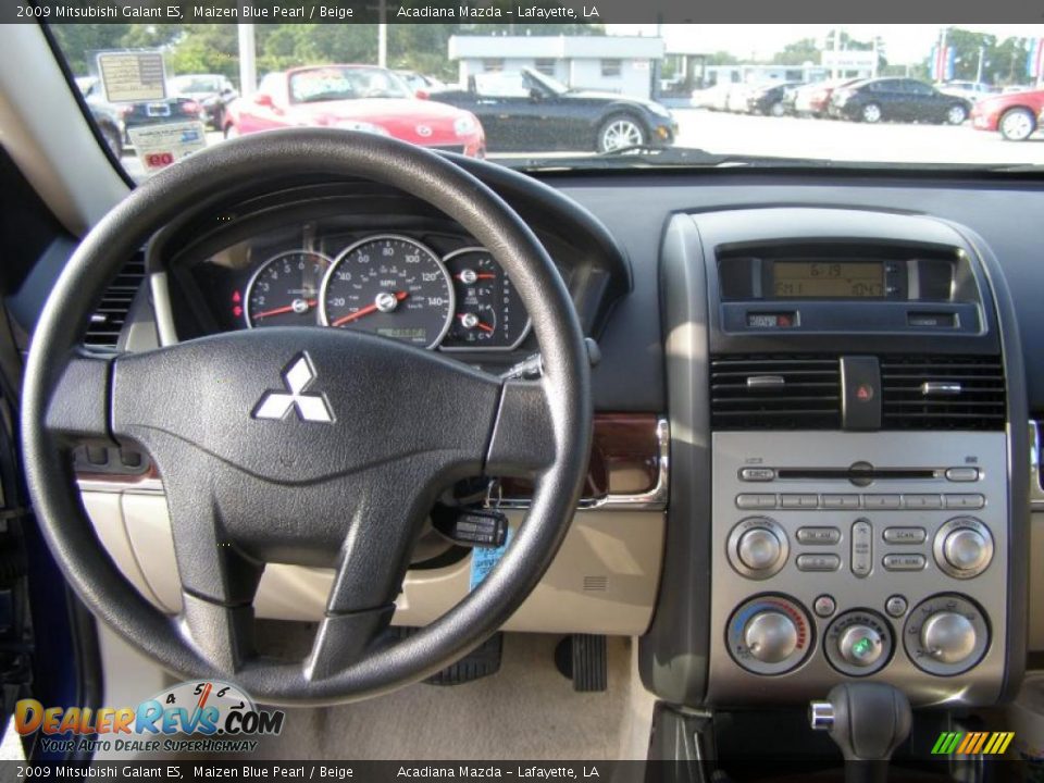 2009 Mitsubishi Galant ES Maizen Blue Pearl / Beige Photo #11