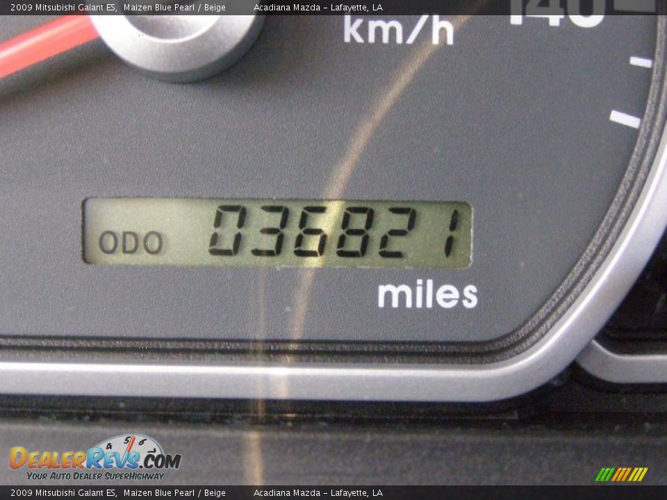 2009 Mitsubishi Galant ES Maizen Blue Pearl / Beige Photo #14