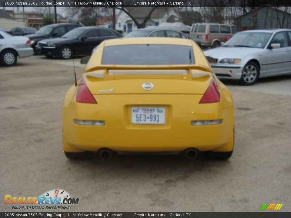 2005 Nissan 350Z Touring Coupe Ultra Yellow Metallic / Charcoal Photo #5