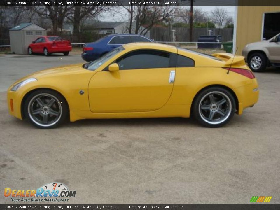 2005 Nissan 350Z Touring Coupe Ultra Yellow Metallic / Charcoal Photo #6