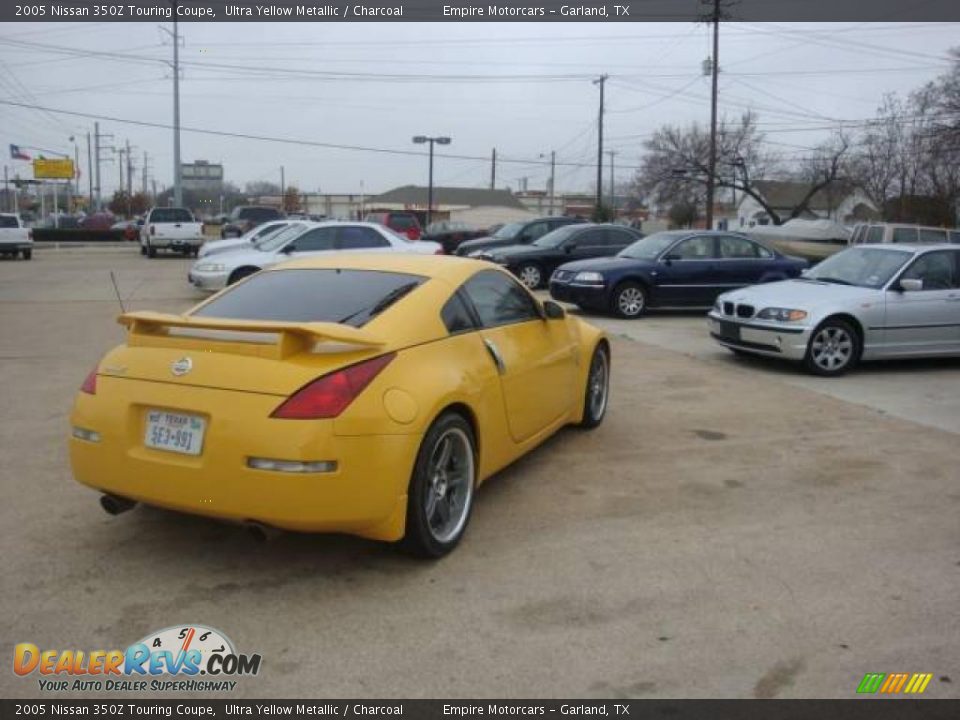 2005 Nissan 350Z Touring Coupe Ultra Yellow Metallic / Charcoal Photo #7