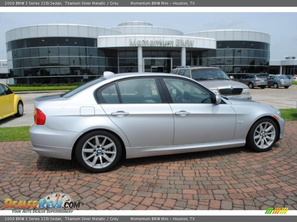 2009 BMW 3 Series 328i Sedan Titanium Silver Metallic / Grey Photo #1