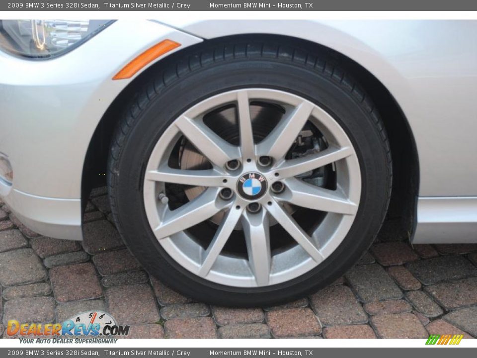 2009 BMW 3 Series 328i Sedan Titanium Silver Metallic / Grey Photo #4