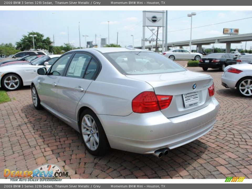 2009 BMW 3 Series 328i Sedan Titanium Silver Metallic / Grey Photo #5