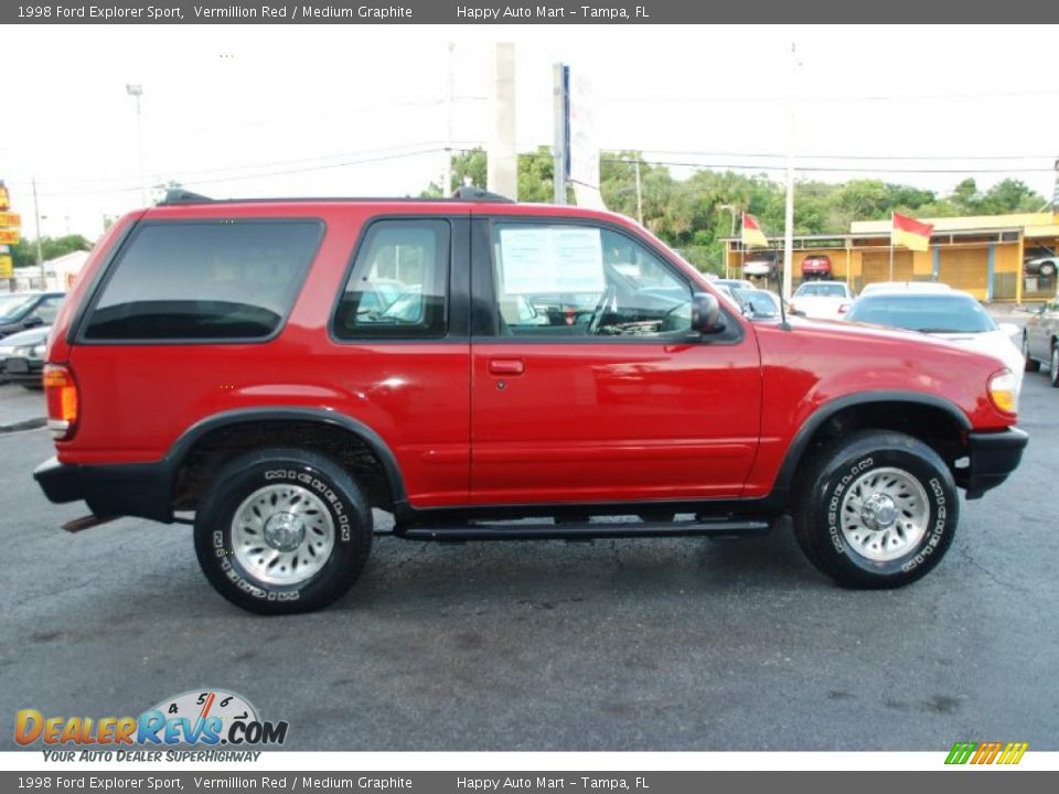 1998 Ford Explorer Sport Vermillion Red / Medium Graphite Photo #3