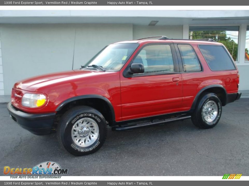 1998 Ford Explorer Sport Vermillion Red / Medium Graphite Photo #4