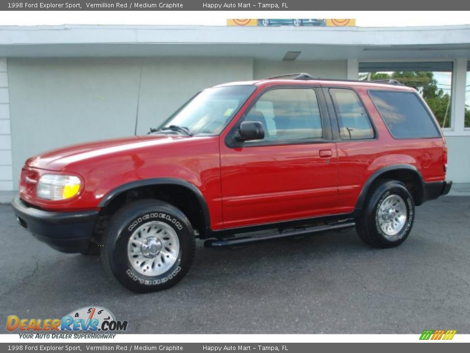 1998 Ford Explorer Sport Vermillion Red / Medium Graphite Photo #5