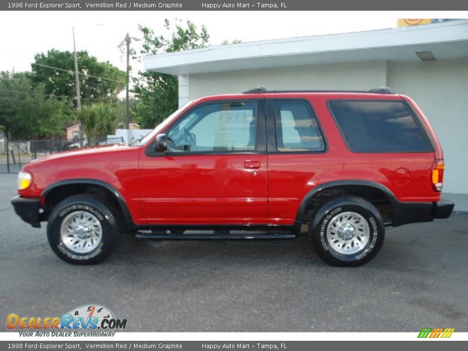 1998 Ford Explorer Sport Vermillion Red / Medium Graphite Photo #6