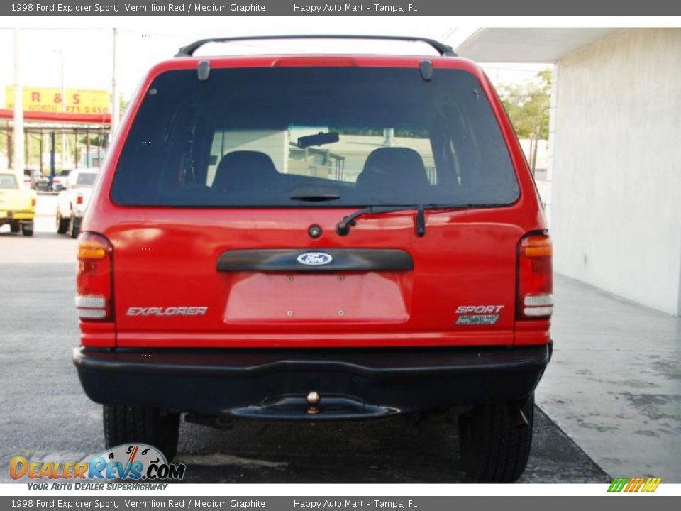1998 Ford Explorer Sport Vermillion Red / Medium Graphite Photo #8