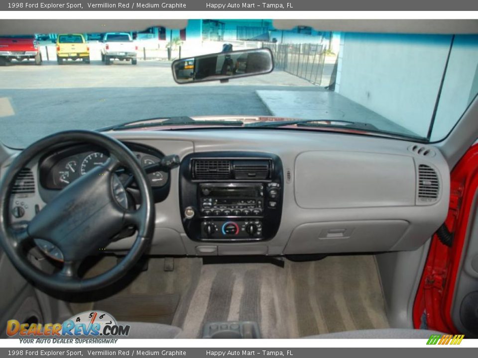 1998 Ford Explorer Sport Vermillion Red / Medium Graphite Photo #10