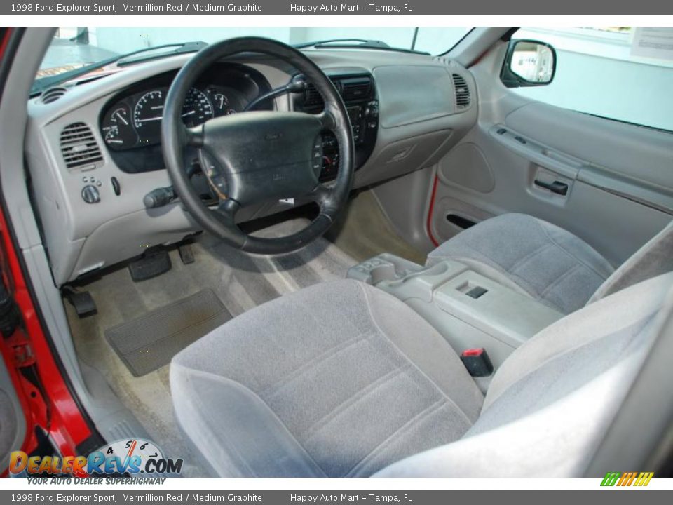 1998 Ford Explorer Sport Vermillion Red / Medium Graphite Photo #11