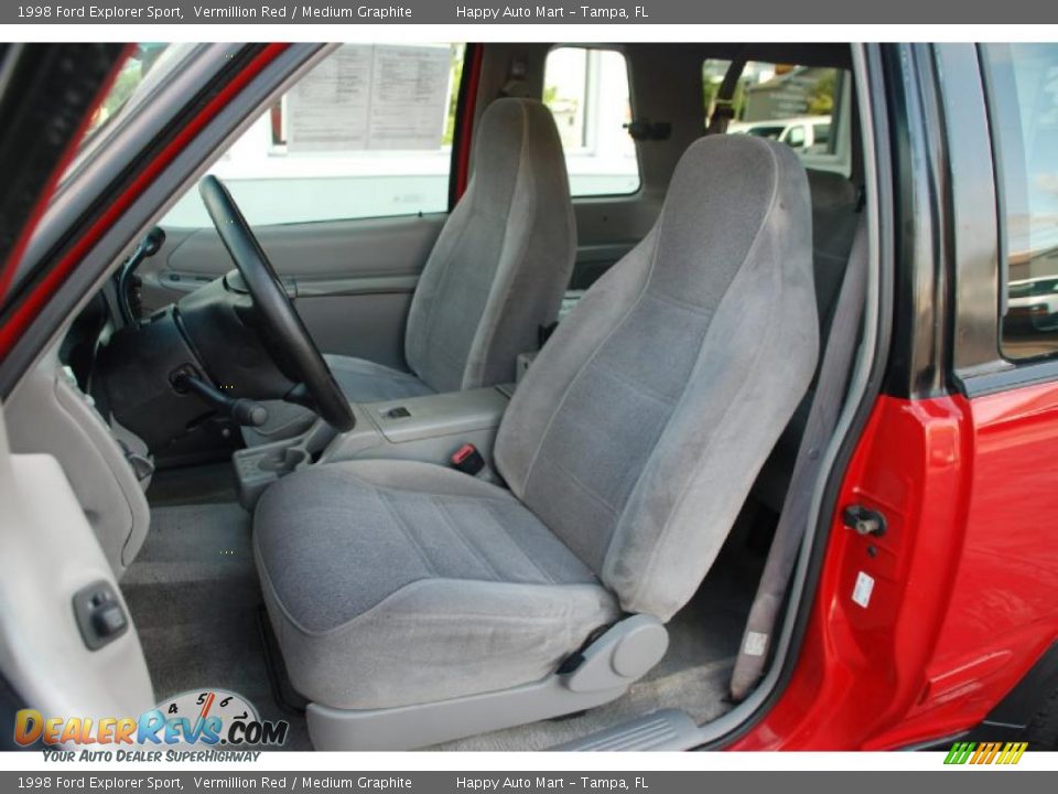 1998 Ford Explorer Sport Vermillion Red / Medium Graphite Photo #12