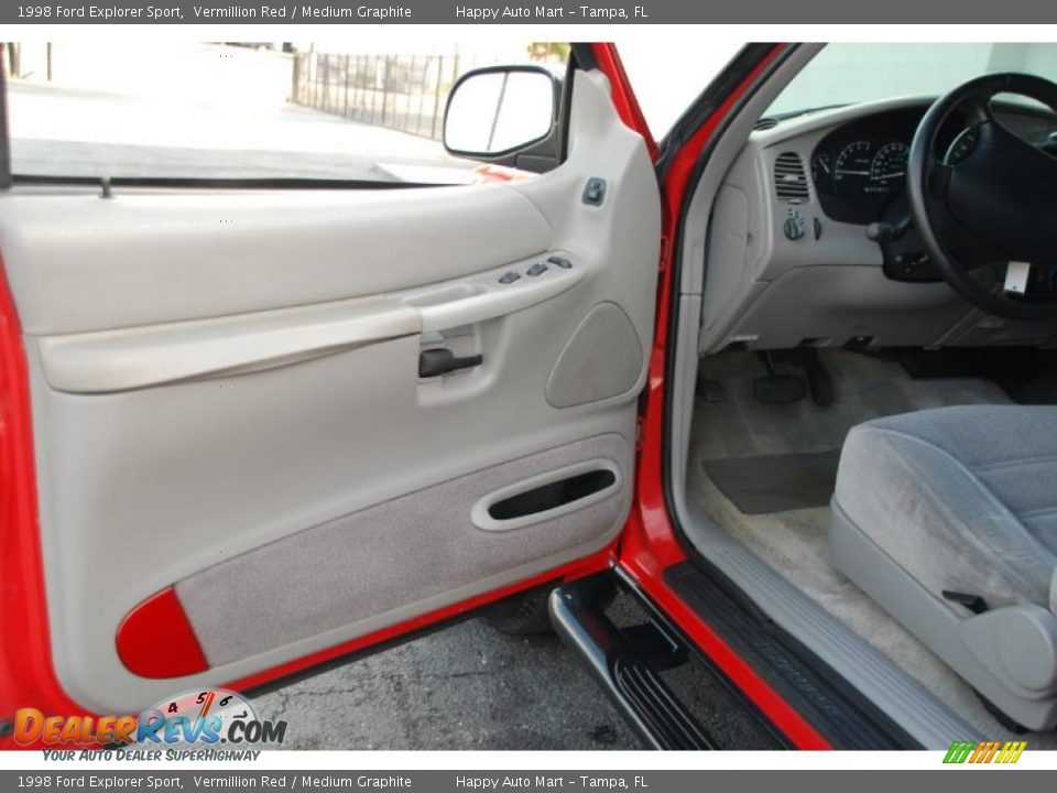 1998 Ford Explorer Sport Vermillion Red / Medium Graphite Photo #13