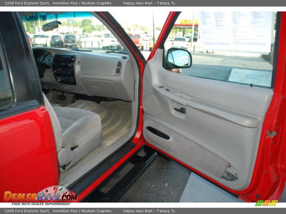 1998 Ford Explorer Sport Vermillion Red / Medium Graphite Photo #14