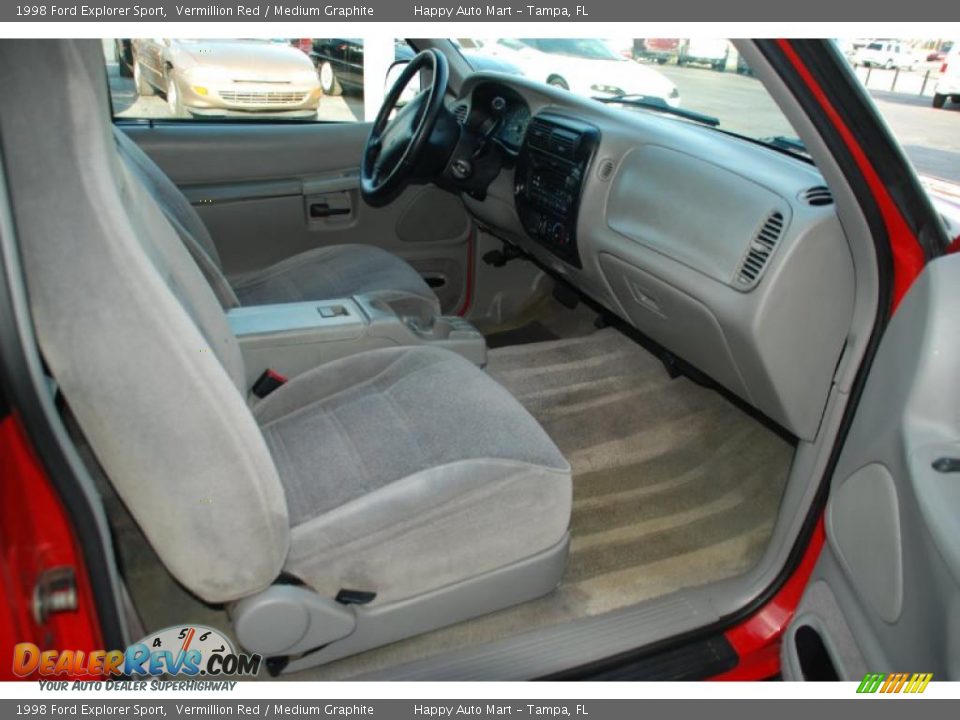 1998 Ford Explorer Sport Vermillion Red / Medium Graphite Photo #15