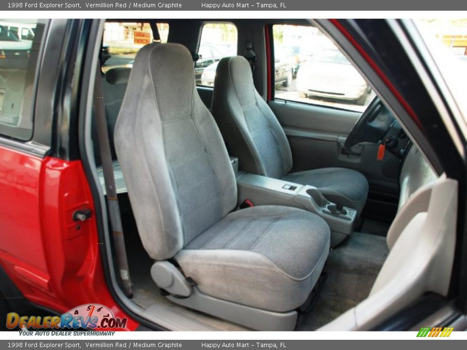 1998 Ford Explorer Sport Vermillion Red / Medium Graphite Photo #16