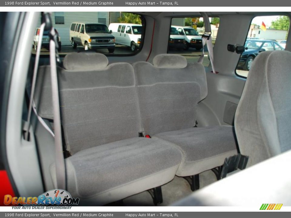 1998 Ford Explorer Sport Vermillion Red / Medium Graphite Photo #17