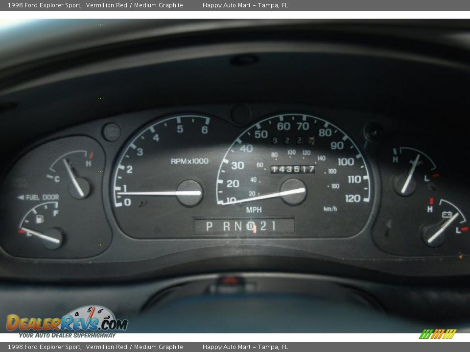 1998 Ford Explorer Sport Vermillion Red / Medium Graphite Photo #18