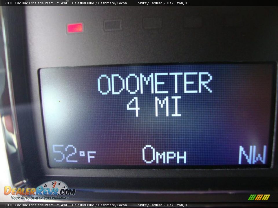 2010 Cadillac Escalade Premium AWD Celestial Blue / Cashmere/Cocoa Photo #22