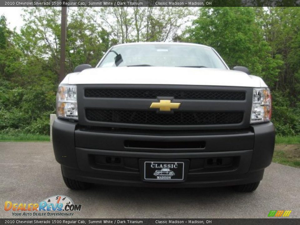2010 Chevrolet Silverado 1500 Regular Cab Summit White / Dark Titanium Photo #2