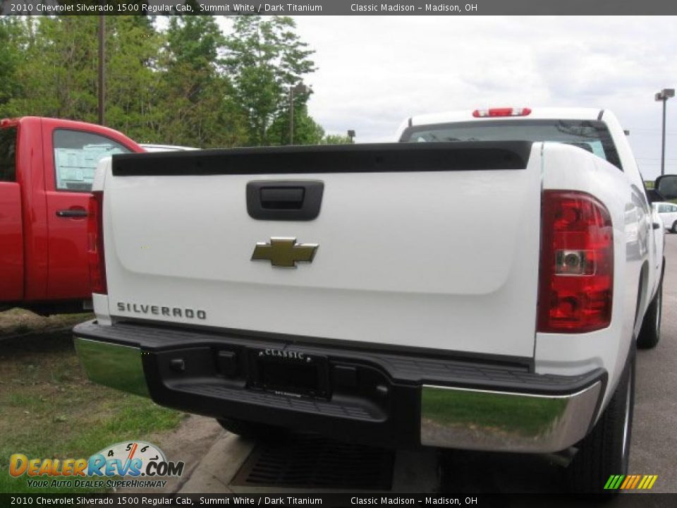 2010 Chevrolet Silverado 1500 Regular Cab Summit White / Dark Titanium Photo #4