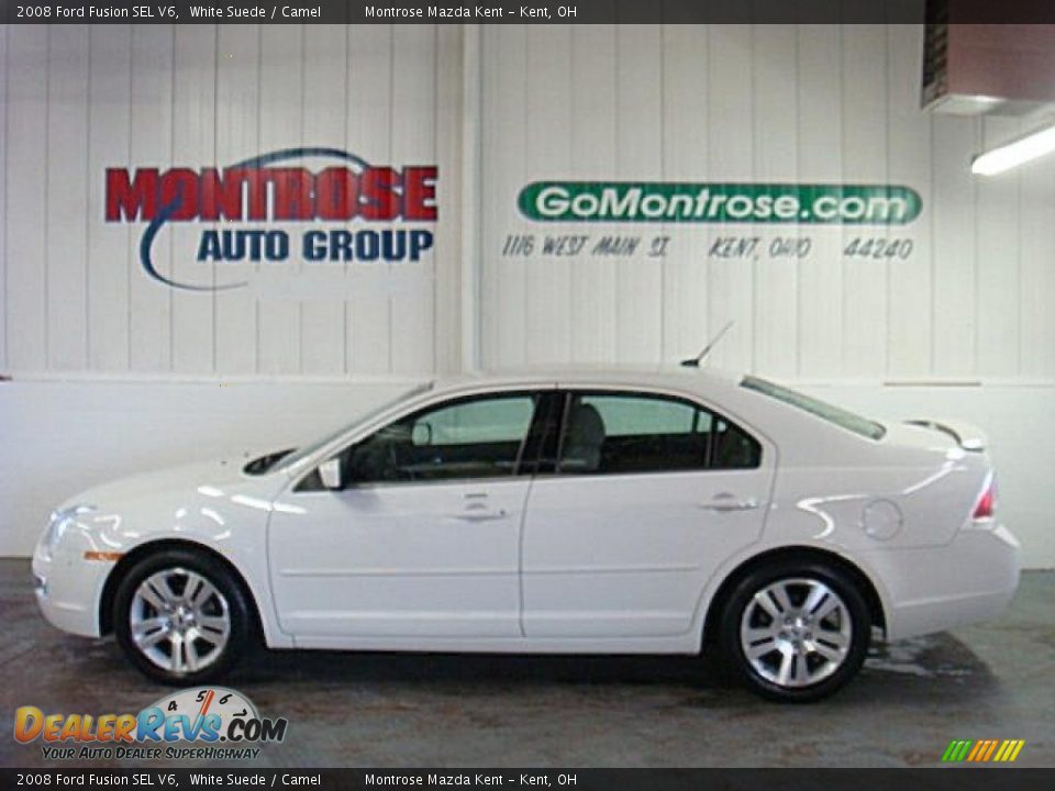 2008 Ford Fusion SEL V6 White Suede / Camel Photo #1