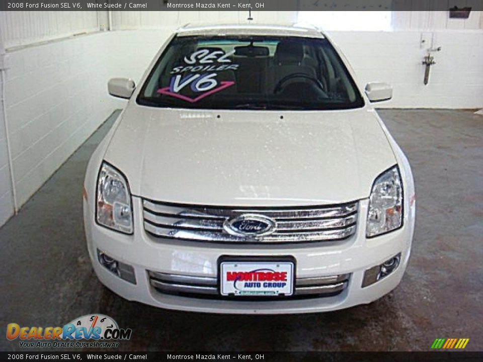 2008 Ford Fusion SEL V6 White Suede / Camel Photo #7