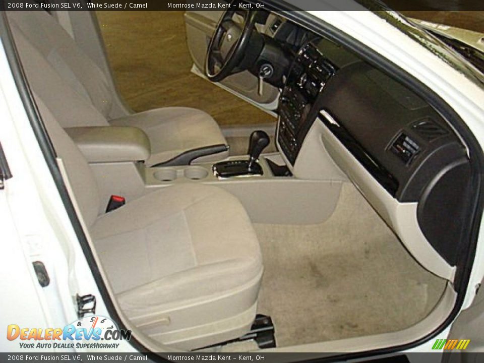 2008 Ford Fusion SEL V6 White Suede / Camel Photo #10
