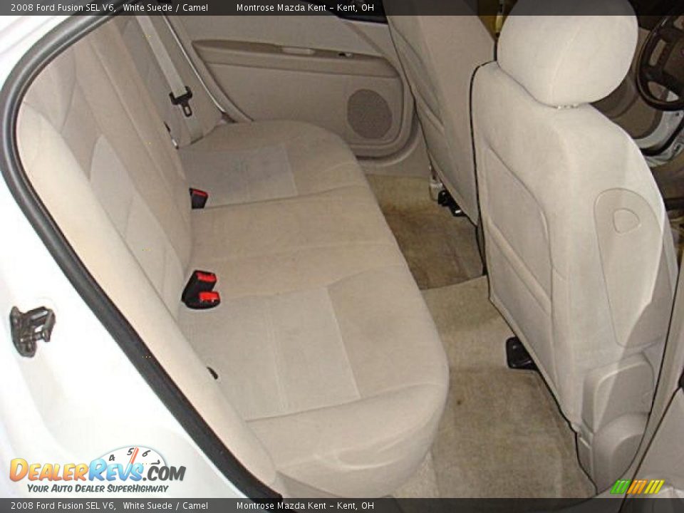 2008 Ford Fusion SEL V6 White Suede / Camel Photo #12