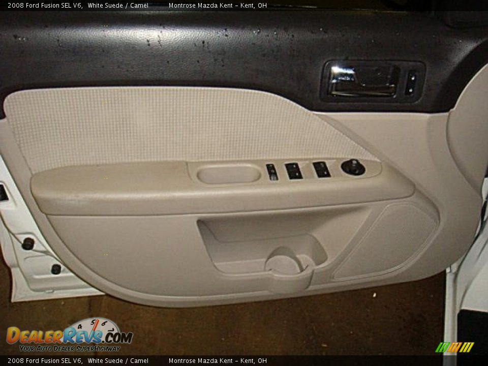 2008 Ford Fusion SEL V6 White Suede / Camel Photo #13