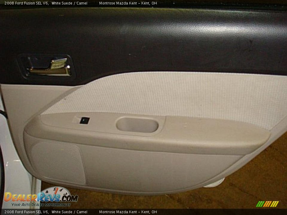 2008 Ford Fusion SEL V6 White Suede / Camel Photo #15