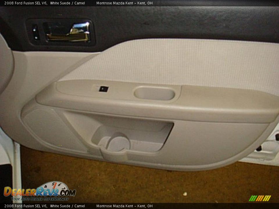 2008 Ford Fusion SEL V6 White Suede / Camel Photo #16