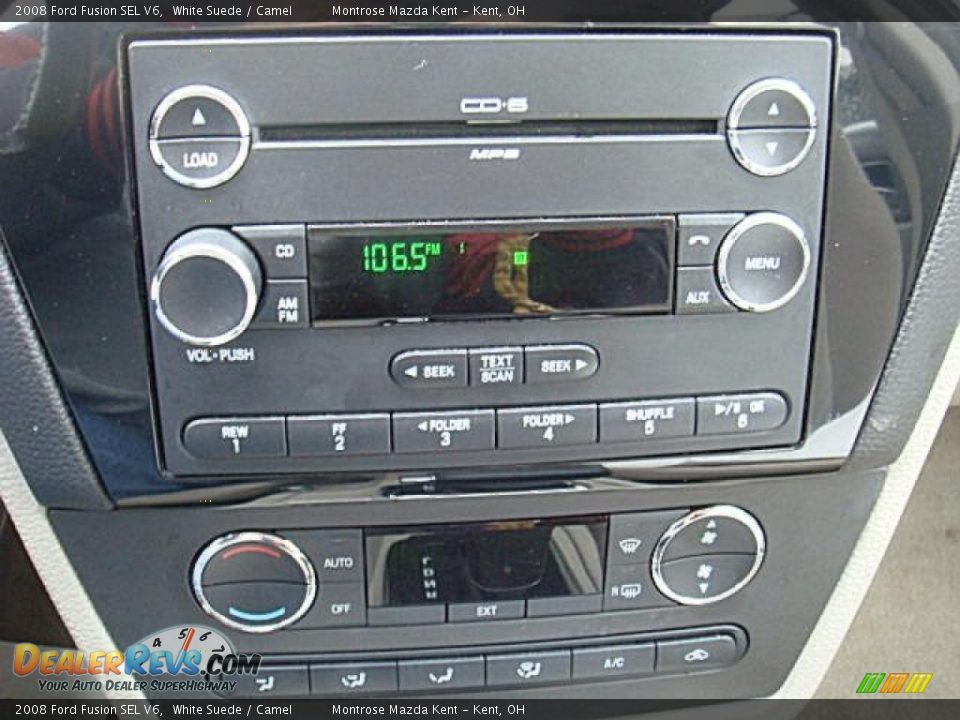 2008 Ford Fusion SEL V6 White Suede / Camel Photo #17