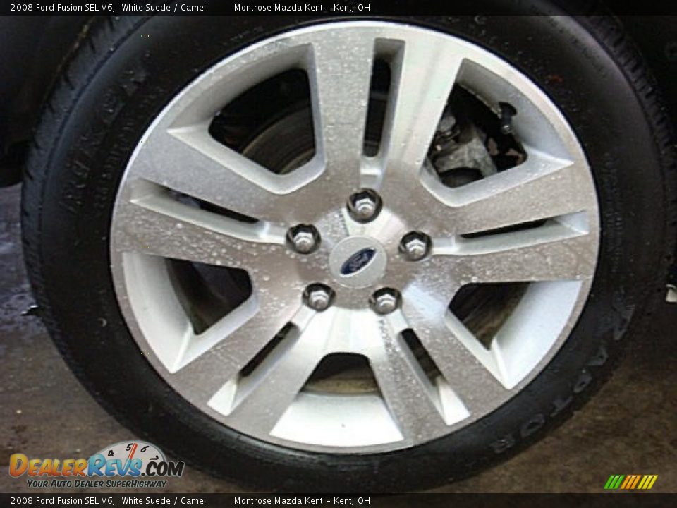 2008 Ford Fusion SEL V6 White Suede / Camel Photo #27