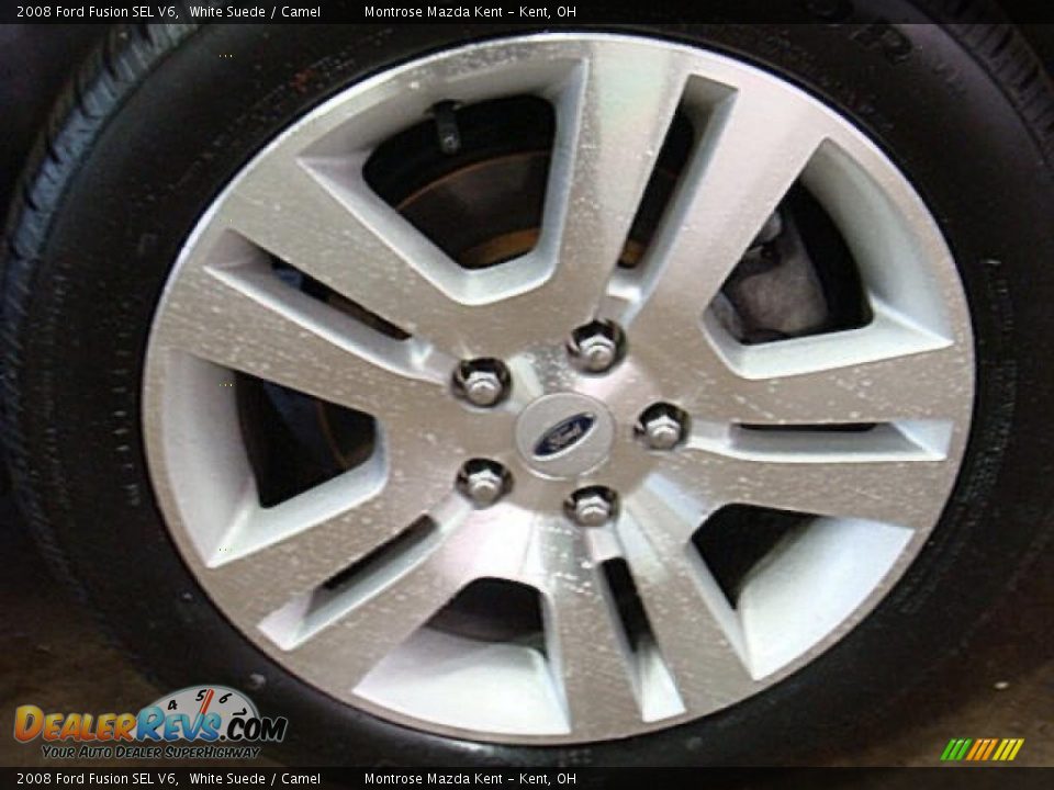 2008 Ford Fusion SEL V6 White Suede / Camel Photo #28