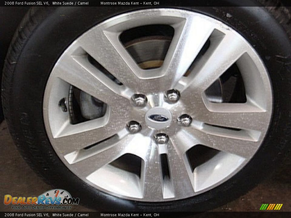 2008 Ford Fusion SEL V6 White Suede / Camel Photo #29