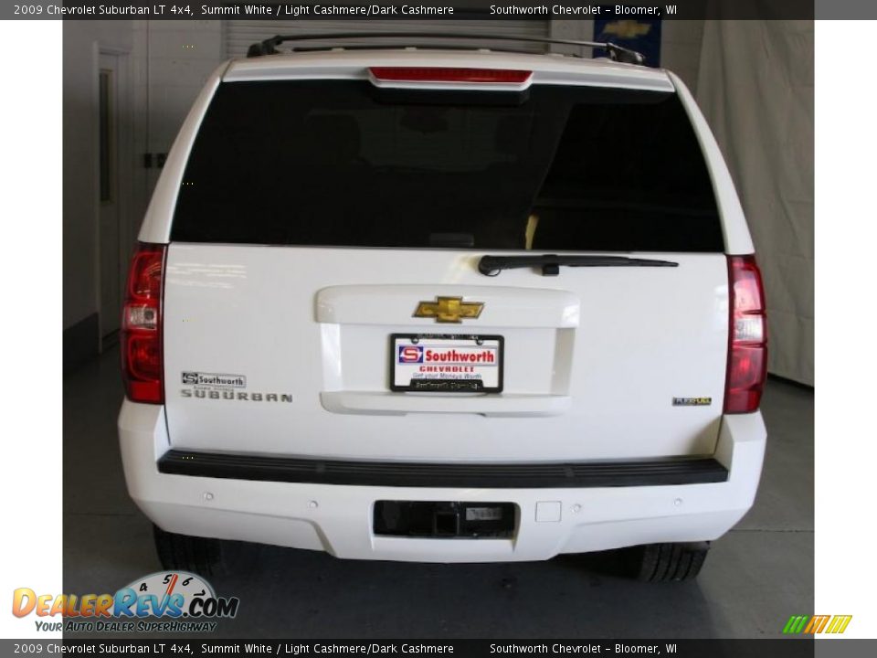 2009 Chevrolet Suburban LT 4x4 Summit White / Light Cashmere/Dark Cashmere Photo #3