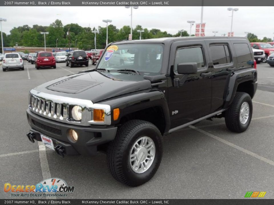 2007 Hummer H3 Black / Ebony Black Photo #1