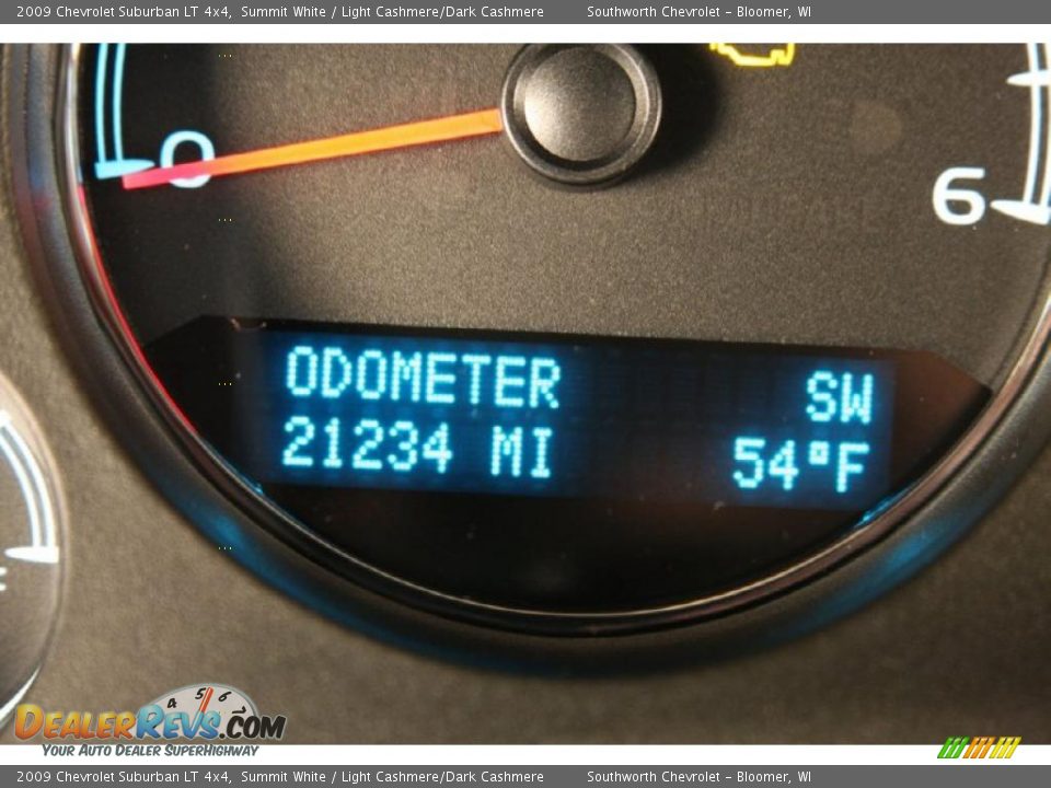 2009 Chevrolet Suburban LT 4x4 Summit White / Light Cashmere/Dark Cashmere Photo #9