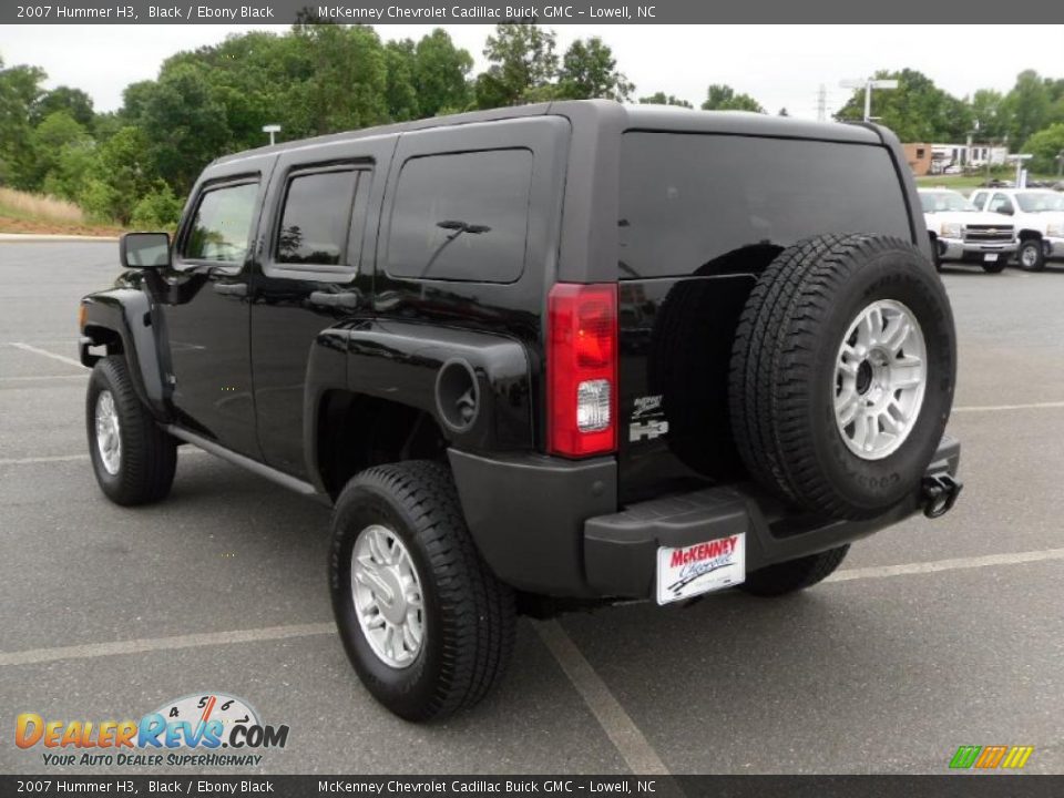 2007 Hummer H3 Black / Ebony Black Photo #2