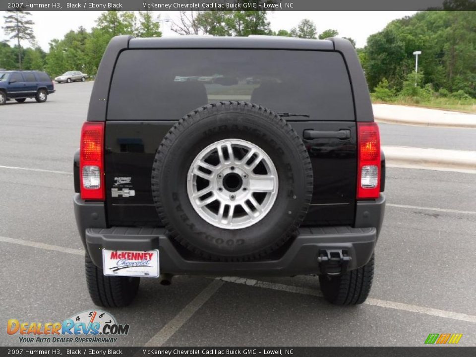 2007 Hummer H3 Black / Ebony Black Photo #3