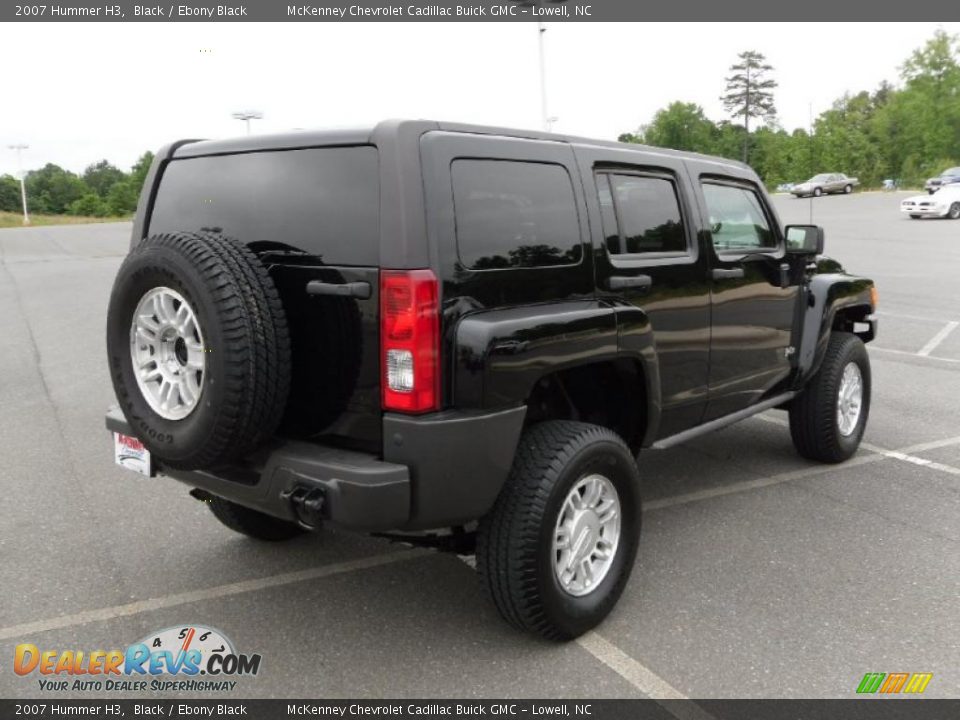 2007 Hummer H3 Black / Ebony Black Photo #4