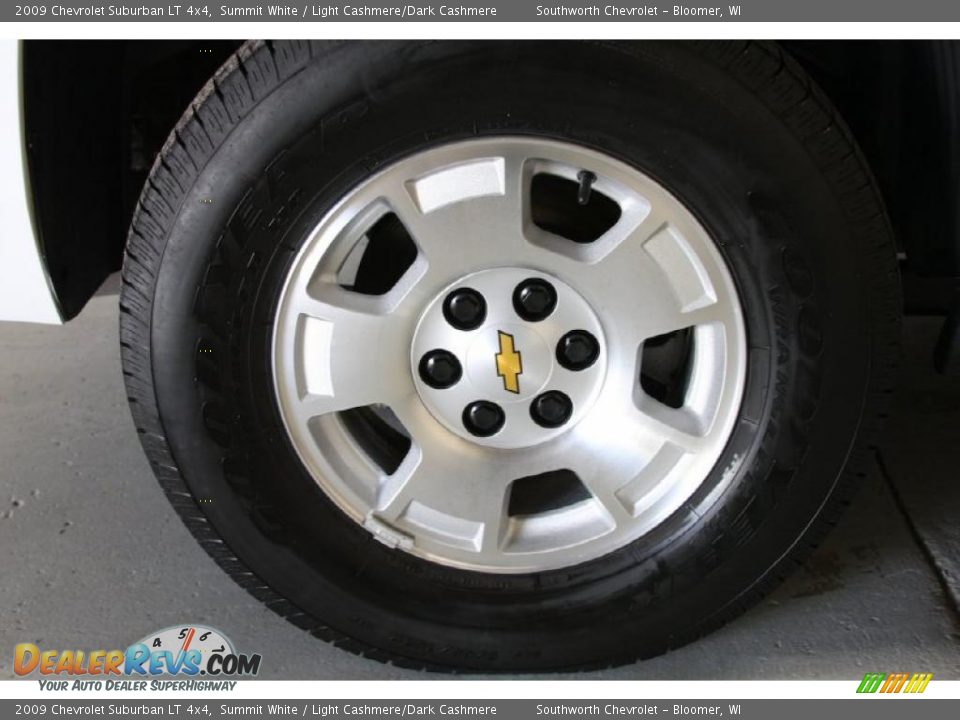 2009 Chevrolet Suburban LT 4x4 Summit White / Light Cashmere/Dark Cashmere Photo #13