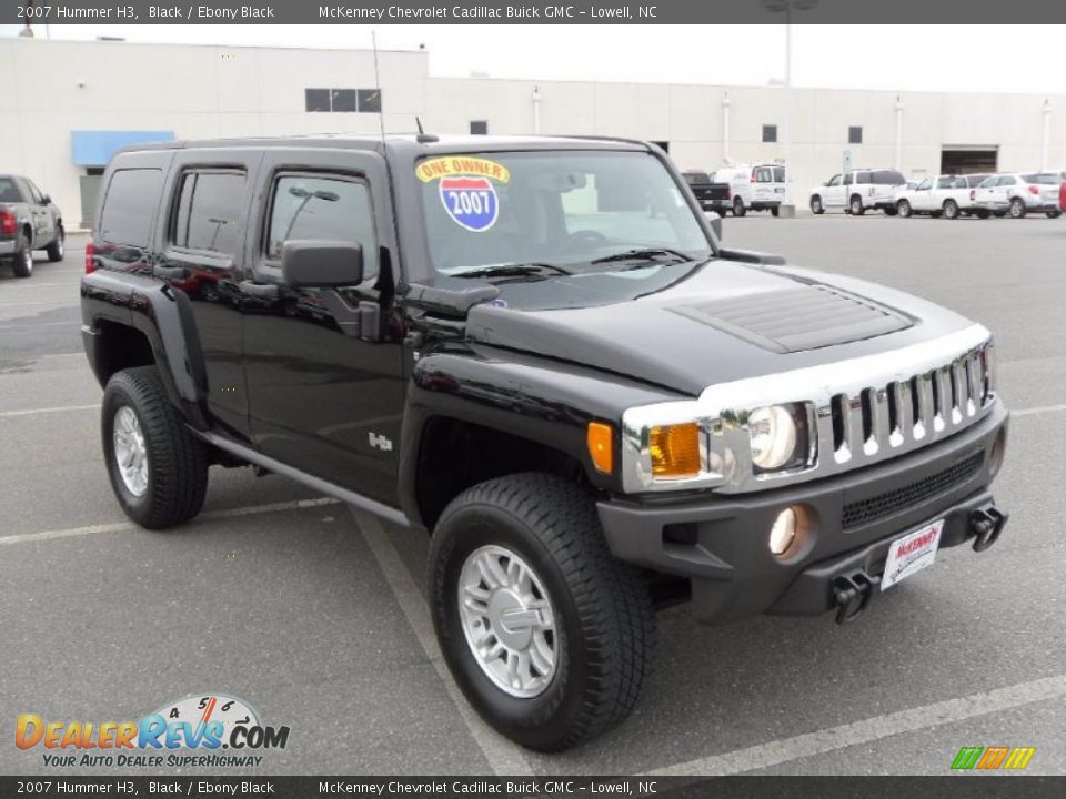 2007 Hummer H3 Black / Ebony Black Photo #5