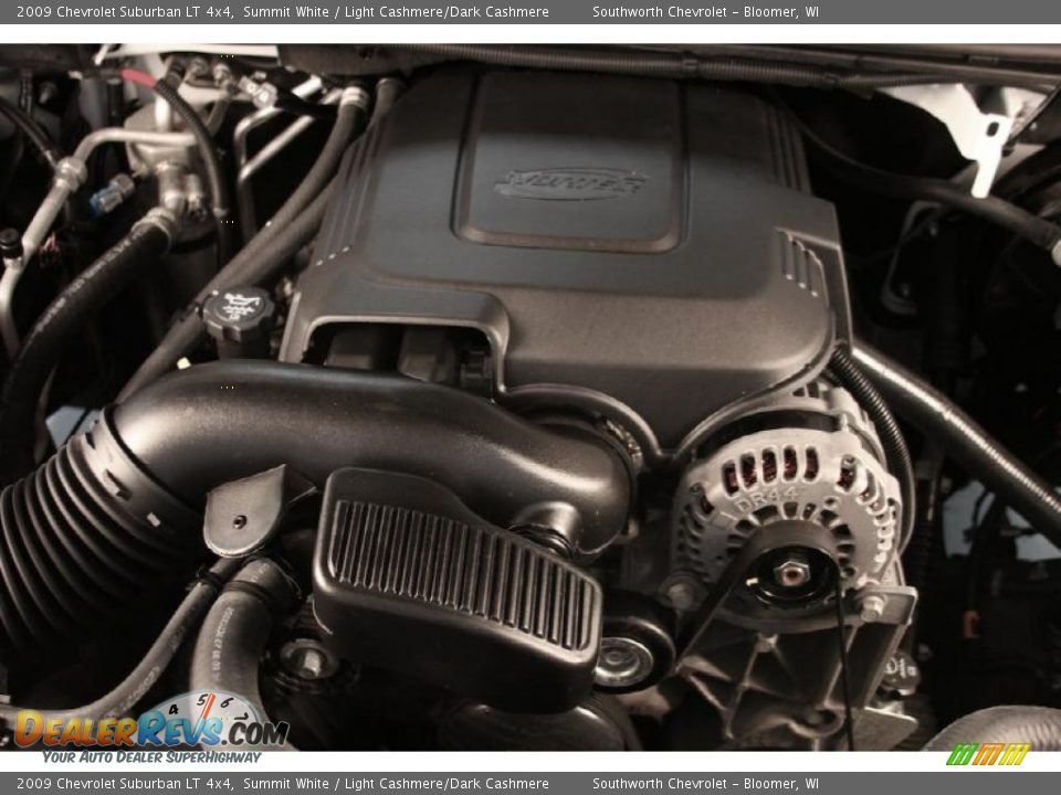 2009 Chevrolet Suburban LT 4x4 Summit White / Light Cashmere/Dark Cashmere Photo #14
