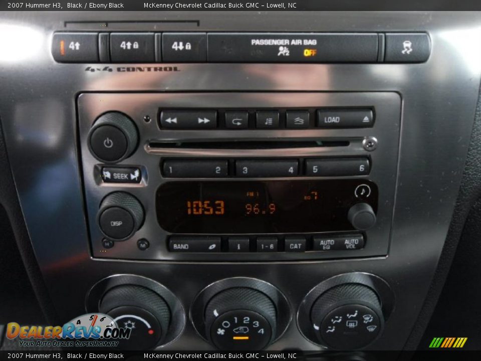 2007 Hummer H3 Black / Ebony Black Photo #11