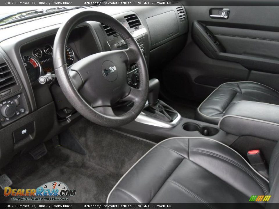 2007 Hummer H3 Black / Ebony Black Photo #26