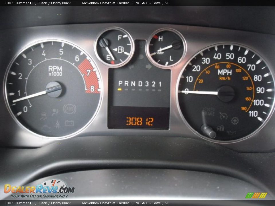 2007 Hummer H3 Black / Ebony Black Photo #27