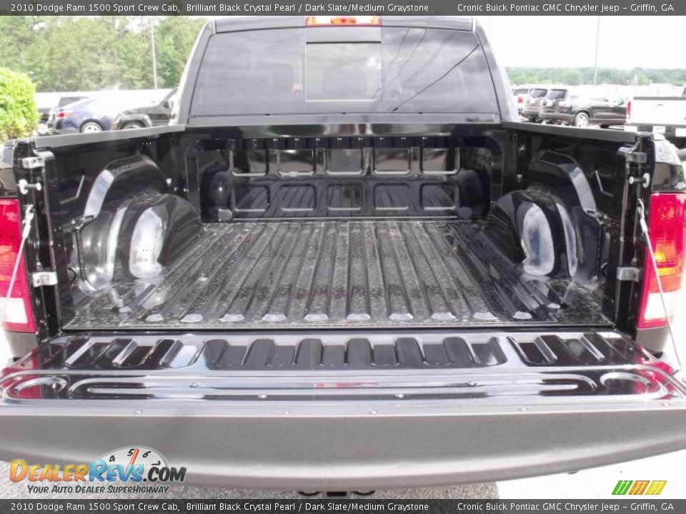 2010 Dodge Ram 1500 Sport Crew Cab Brilliant Black Crystal Pearl / Dark Slate/Medium Graystone Photo #14